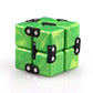 Liangcuber Qy Toys Infinity Cube Fidget Toy,Hand Killing Time Transform Cubes Best For Stress And Anxiety Relief (Emerald Green)