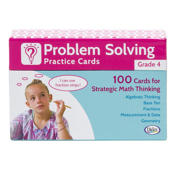Didax Problem Solving Practice Cards, Grade 4