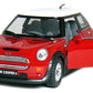 KiNSMART Mini Cooper S 5inch 1:28Scale Die Cast Metal Model Toy Cars Red