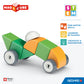 Geomag Swiss-Made Magicube 13-Piece Magnetic Shapes & Wheels Building Set, Cars & Characters, Stacking Blocks For Toddlers & Kid