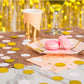 MOWO Confetti Circles Wedding Party Decor and Table Decor, 1.2 in Diameter (glitter gold pink and white mix,200pc)