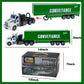 CALEST Remote Control Semi Truck with Trailer, 14'' 1:48 Trailer Truck Toy, Equipped with 2 Rechargeable Batteries, Gifts Ideas