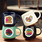 500 Pieces(8 Patterns)Peace Hippie Stickers Colorful Fashion Graffiti Rolls Self Adhesive Seals For Kids Teens Adults For Water