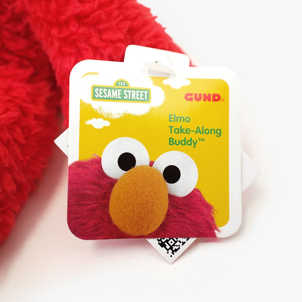 GUND Elmo Plush Toy - 12" Take Along Doll, Soft Polyester, Red, Model 320428
