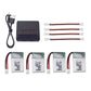 4PCS 3.7V 220mAh Lithium Battery + 4 in 1 Balance Charger for E010 E010C E011 E011C E013 GoolRC T36 NINHUI NH010 F36 H36 HS210 S
