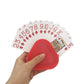 Seetooogames Playing Card Game Holders - Little Kids Hands Free Triangle Shaped Poker Tray - 8 Pieces
