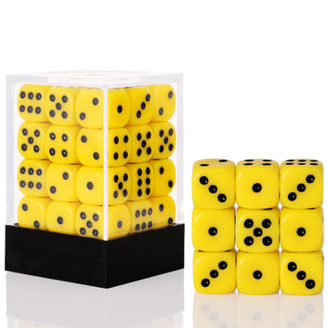 36 Pieces 12Mm 6 Sided Mini Dice Set,D6 Game Dice Set,6 Sided Standard Game Dice For Board Games Dice Games Classroom Teaching D