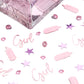 MEYSIMOON Baby Shower Decorations Confetti Baby Pink Girls Table Decor Confetti for Baby Shower Gender Reveal Party Supplies (Pi