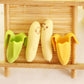 yueton?Pack of 4 Cute Funny Novelty Banana Style Pencil Eraser Rubber Stationery Kid Gift Toy