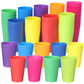 Yahenda 100 Pack 5.5 oz Kids Plastic Cups Reusable Toddler Cups