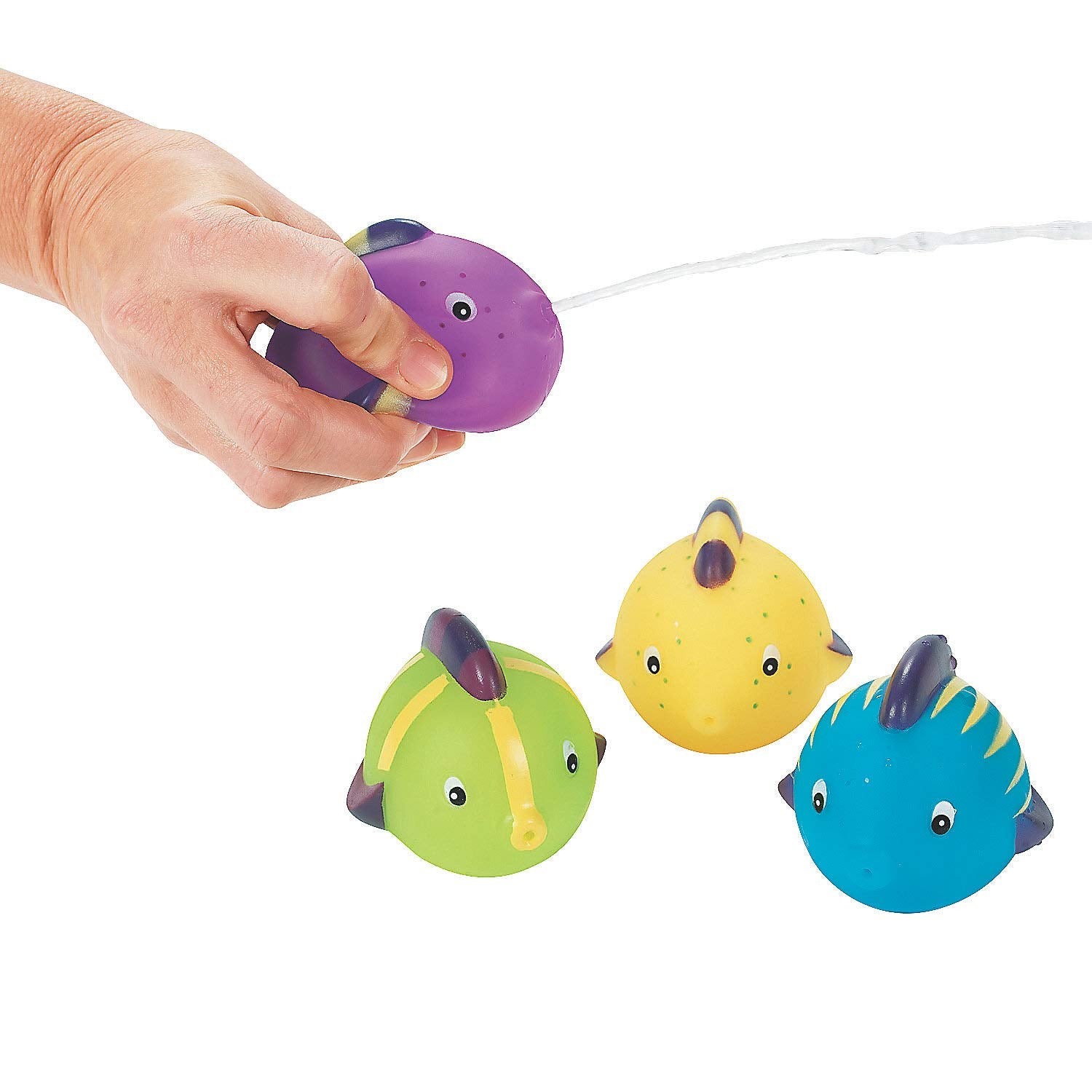 Fun Express Fish Squirt Toys - VBS Vacation Bible School Supplies/Decor - (Set of 12) Great Party Favors and Pool Toys
