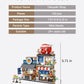 LUOGFYNI Japanese Street View Izakaya Shop Building Blocks Set  Theme Store Simulation Architecture Creative Model  Mini Bricks Construction Building Toy for mature-themeds (1232)