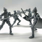 enttgo Fine 3D Printed 8.95-inch Medieval Knight T13 Figure, Full Body Mechanical Movable Toy, Metallic Silver Craft Toy, Table
