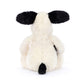 Jellycat Bashful Black and Cream Puppy Stuffed Animal, Large 15 inches - Dogs and Puppies Plush Toy - Classic Children's Gift