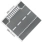 Classic Road T-Junction Base Plates  City Street Building Kit  25 x 25 cm Town Baseplate for Building Bricks Compatible with All Major Brands (T-Junction 2) Pieces