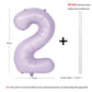 40 In Matte Purple Number Balloons Helium Foil Mylar Balloon Birthday Party Banquet Decoration Digital 2