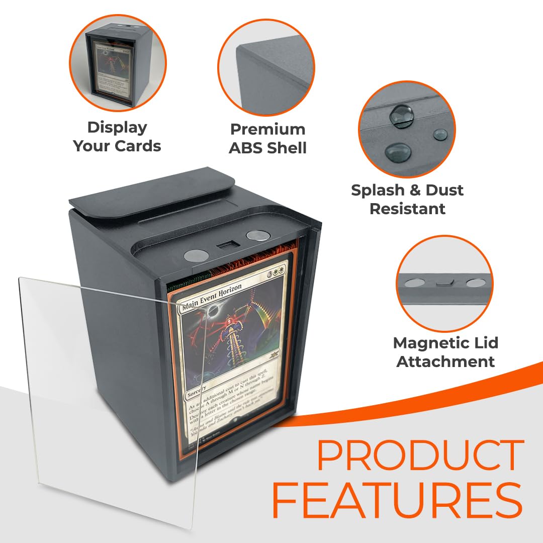 Almilla 100+ Mtg Deck Box - Durable, Modular Commander Deck Box With Magnetic Closure, Fits 100 Double-Sleeved Cards