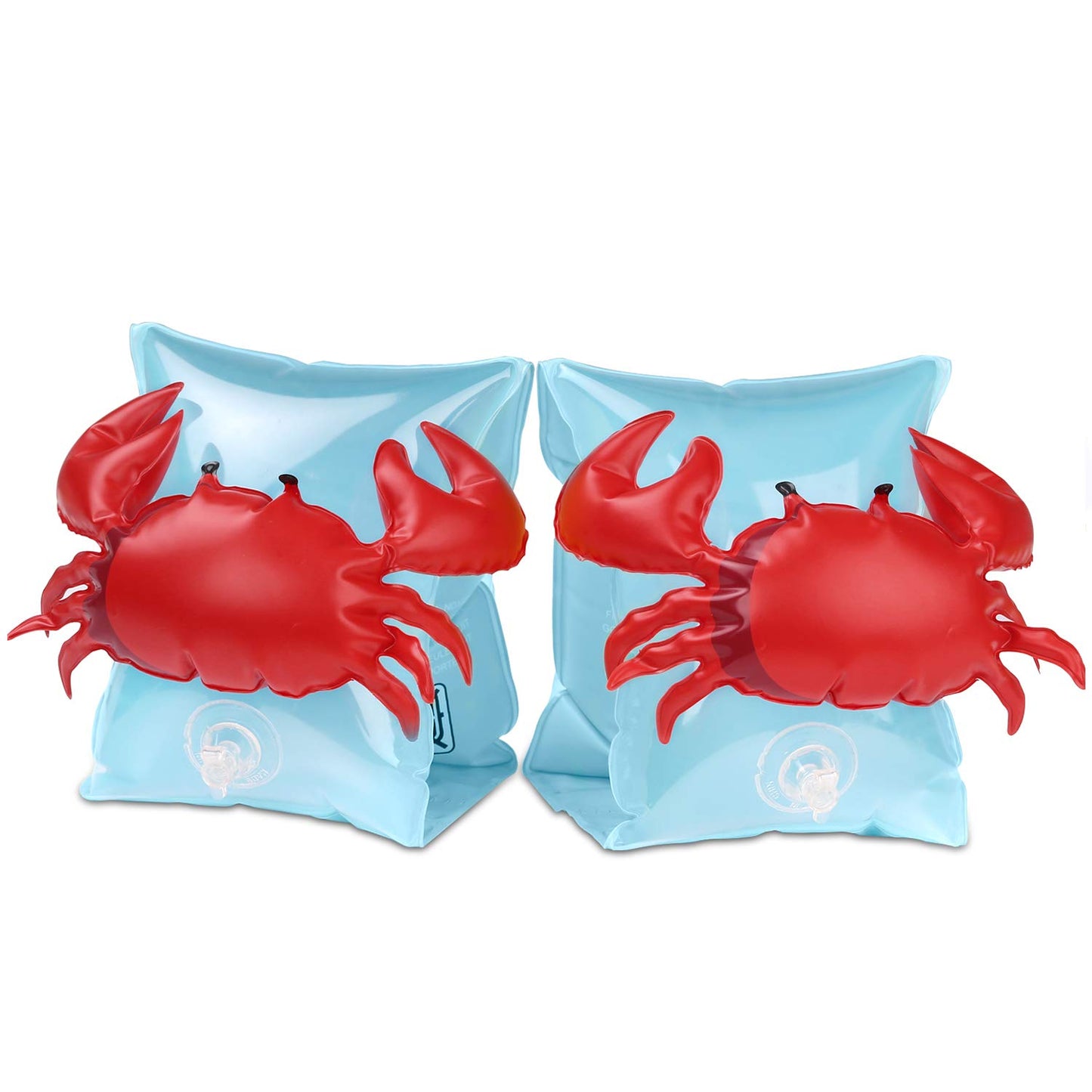 MoKo Swim Arm Bands for Kids  Toddlers Begin to Swim Inflatable Pool Floats Sleeves  Cute Cartoon Swimming Wings Armlets Rings Floaties Tubes  Water Sports Learning Swim Training Aids  Crabby