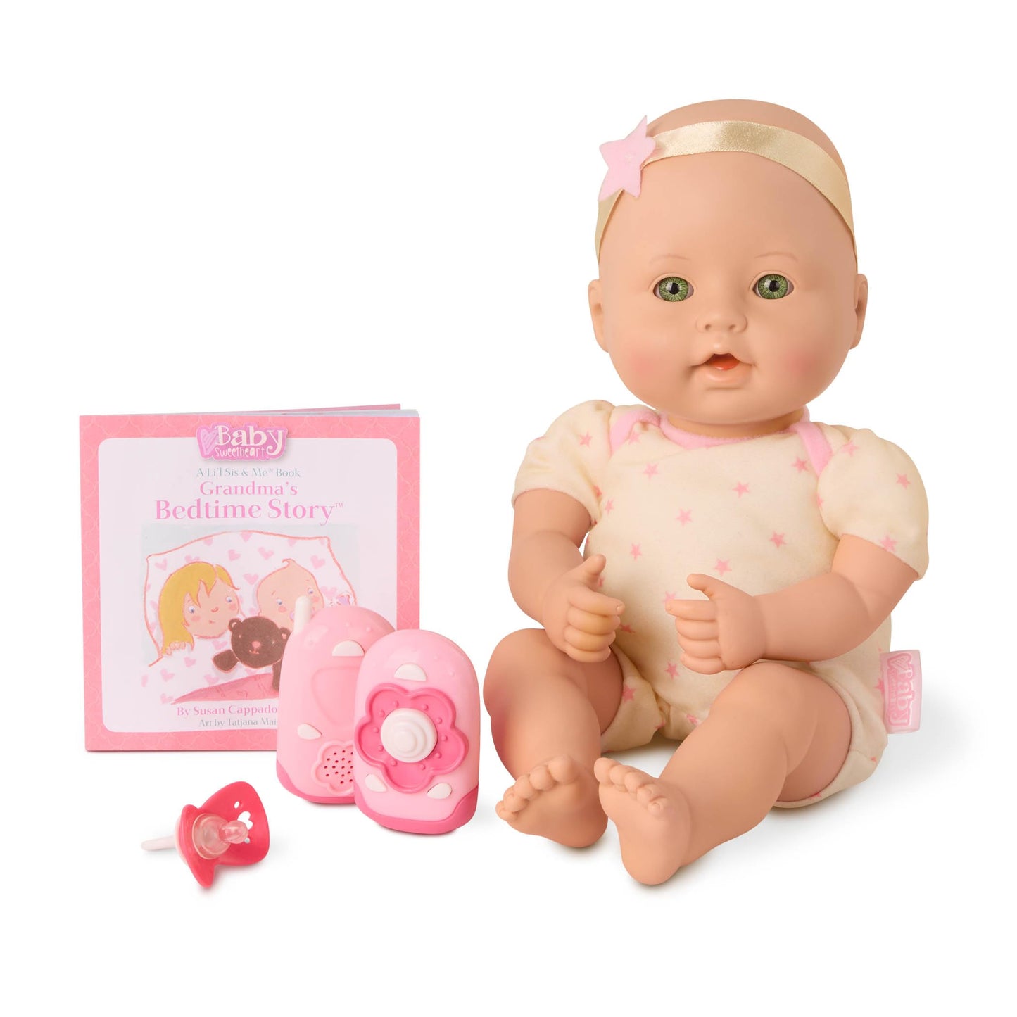 Baby Sweetheart By Battat - Bed Time 12-Inch Soft-Body Newborn Baby Doll With Easy-To-Read Story Book And Accessories