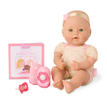 Baby Sweetheart By Battat - Bed Time 12-Inch Soft-Body Newborn Baby Doll With Easy-To-Read Story Book And Accessories