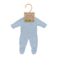 Miniland Clothes For Dolls 15'' Knitted Pajama Blue Color - Eco, Made In Spain, Quality, Role Play, Educational