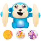 Kidsaholic Voice Control Dancing Monkey Toy, Spinning Rolling Tumbling Banana Monkey, LED Lights and Sound Effects, Interactive 