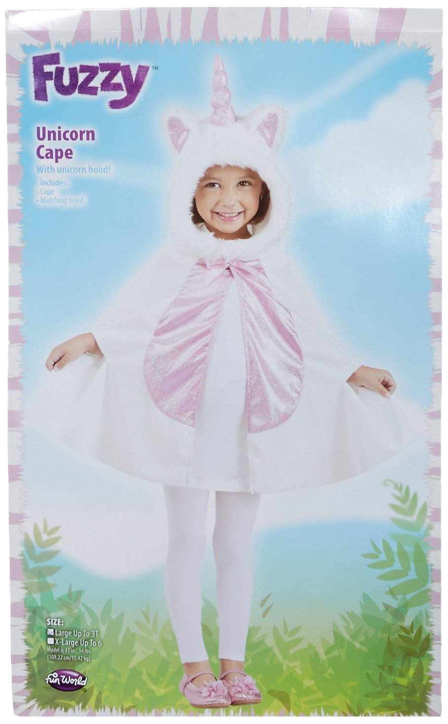 Li'L Unicorn Cape Toddler Costume, X-Large (Up To 6)