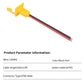 RIIEYOCA XT60 Mount Panel Pigtail Cable, 12AWG XT60 Male Plug with Mount Panel to Bare Wire Power Cable for RC Lipo Battery Sola