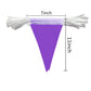Consummate Purple Pennant Banners Flags String Hanging Triangle Bunting Flags For Grand Opening,Kids Birthday,Party Decorations,