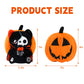 yohica Christmas Halloween Pumpkin Plush Toy,8'' Reversible Halloween Vampire Bear Cat Stuffed Animals with Vampire Cloak,Pumpki