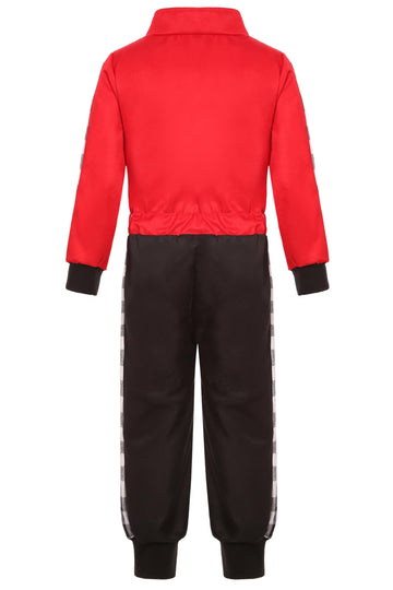 Sizgaroot Kids Race Car Driver Costume Boys Toddler Race Car Driver Halloween Costume (3-4T)