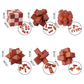 Brain Teaser Puzzles 3D Children's mature-themed IQ Test Puzzles for Unlock Interlock Puzzle Wooden Toys