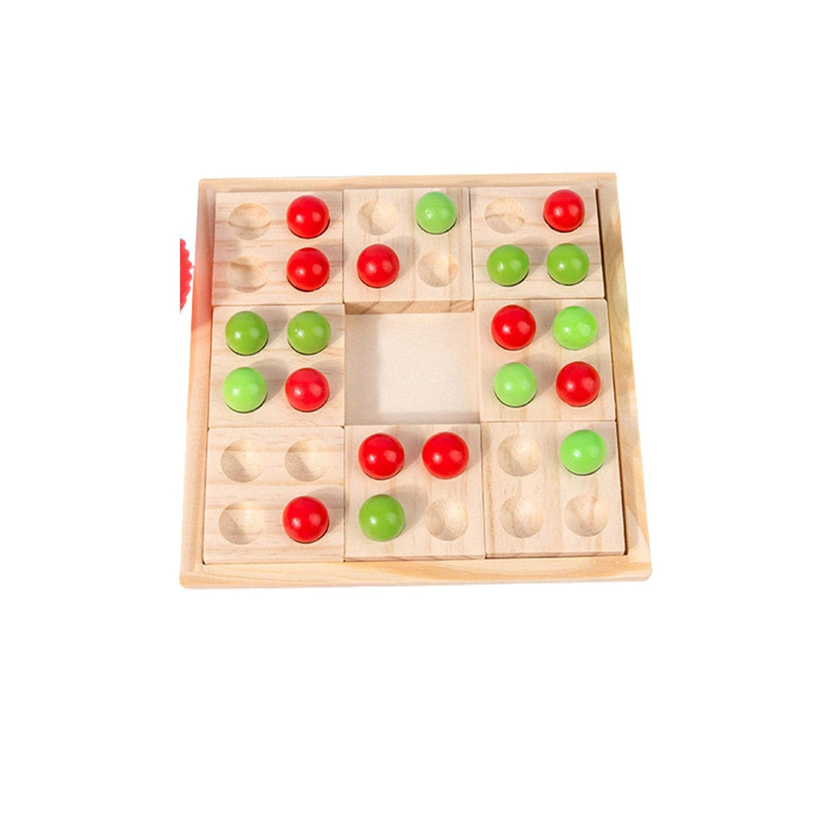 Ilsmysutra Montessori Wooden Bead Game Brain Teaser Early Educational Toys For Kids|Toys For Baby|Developmental Baby Toys