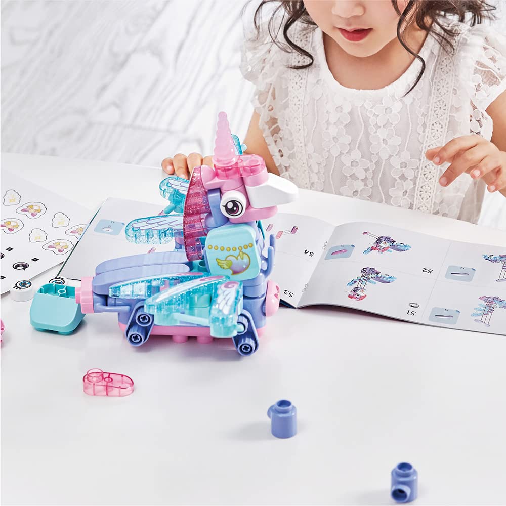 Magical Unicorn Robots: Build, Play, Learn! Perfect for Kids 3+ and STEM Education, Especially for Girls!