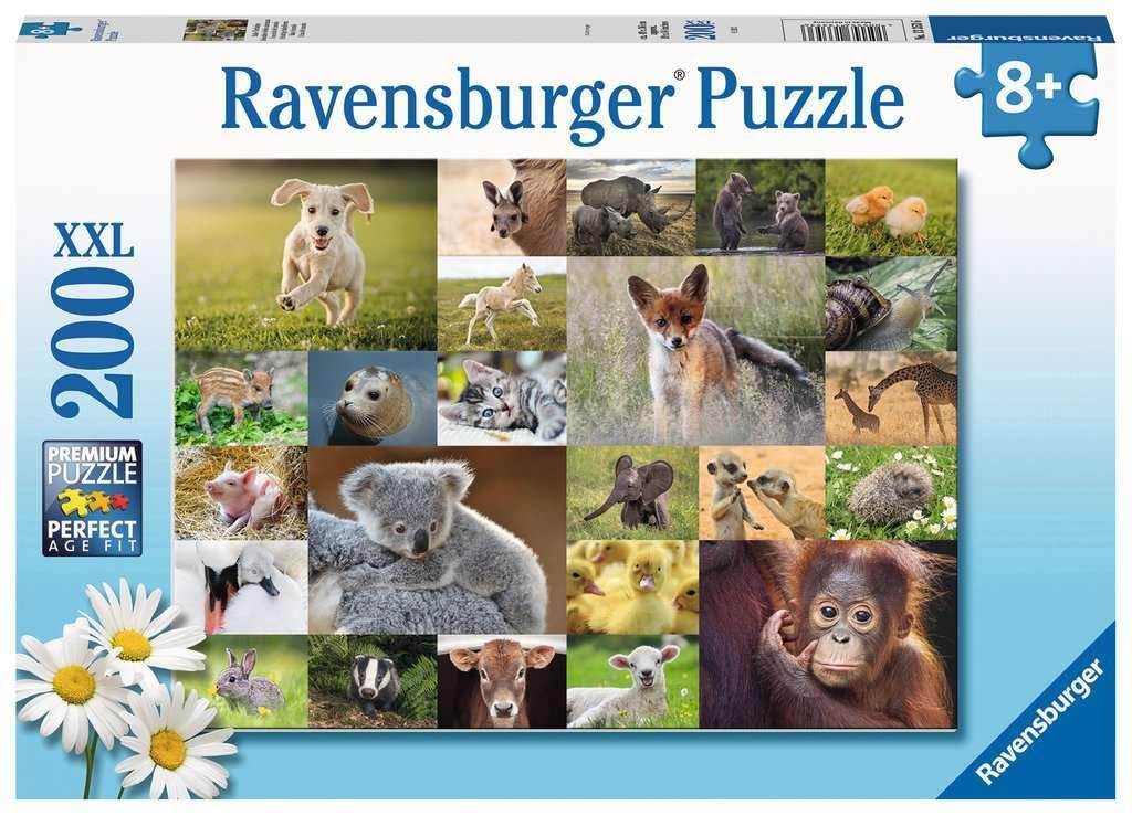 Ravensburger Children'S Puzzle - 13353 Cute Animal Babies - 200 Pieces Puzzle For Children From 8 Years
