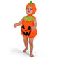 Spooktacular Creations Halloween Baby Pumpkin Costume, Cute Pumpkin Outfit With Hood For Toddler, Infants, Orange Sleeveless Halloween Costume For Dress Up Parties