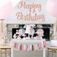 Beishida Rose Gold Happy Birthday Banner -No Diy,10Feet,Pre-Strung-Glitter Happy Birthday Sign, Happy Birthday Garland,Happy Bir