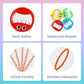 4 Pcs Bubble Claw Wand,5 Claw Smiley Bubble Stick,Five Claw Smiley Bubble Stick,Smiley Face Bubble Wands Bubble Sticks Toy (With