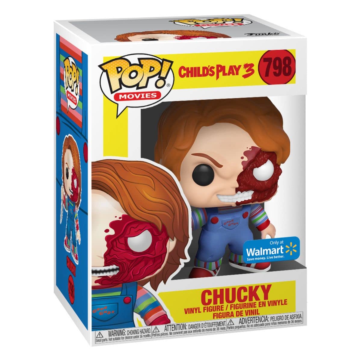 Funko Pop Movies: Horror S7 - Chucky Half (Bd) (Exc)