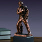 Not Just An Empty Box Fire Fighter Statue Bronze Plated Fireman Figurine