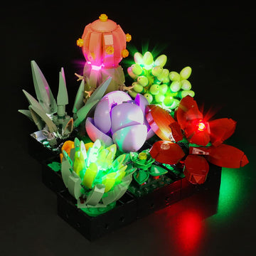 Vonado Light Set For Lego Succulents & Botanical Plants, Adults & Kids Compatible, No Lego Models