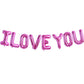 TONIFUL 16 Inch I Love You Balloons Valentines Day Decoration Letter Foil Balloons - Perfect for Romantic Valentines Day Weddin