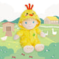 June Garden 12' Sweet Dolly Cheerful Chicky - Stuffed Ultra Soft Baby Doll For Birth And Up - Adorable Chicken Outfit