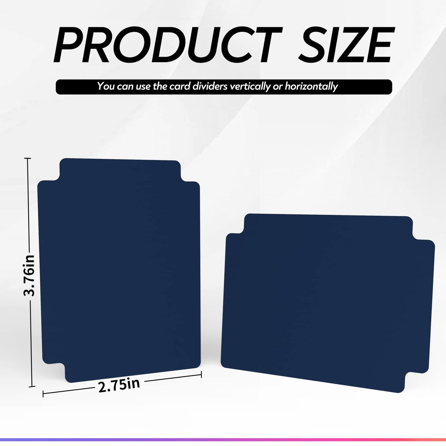 Zlca 50-Piece Trading Card Dividers With Tabs, Plastic Separator For Storage Box Folder Record Baseball Games Sports Cards, 2.75
