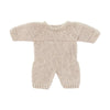 Miniland Clothes for Dolls 8 1/4'' Knitted Pajama Linen Color - ECO, Made in Spain, Quality, Role Play, Educational