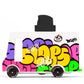 Candylab Toys CANDYCAR Wooden Food Truck Collection - Graffiti Black  enhanced Handcrafted Beech Wood Toy Car