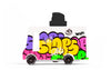 Candylab Toys CANDYCAR Wooden Food Truck Collection - Graffiti Black  enhanced Handcrafted Beech Wood Toy Car