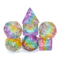 Dice DND Dice Set Glitter Rainbow Dice Fit Dungeons and Dragons D&D RPG Role Playing Game Pathfinder MTG Table Game Transparent