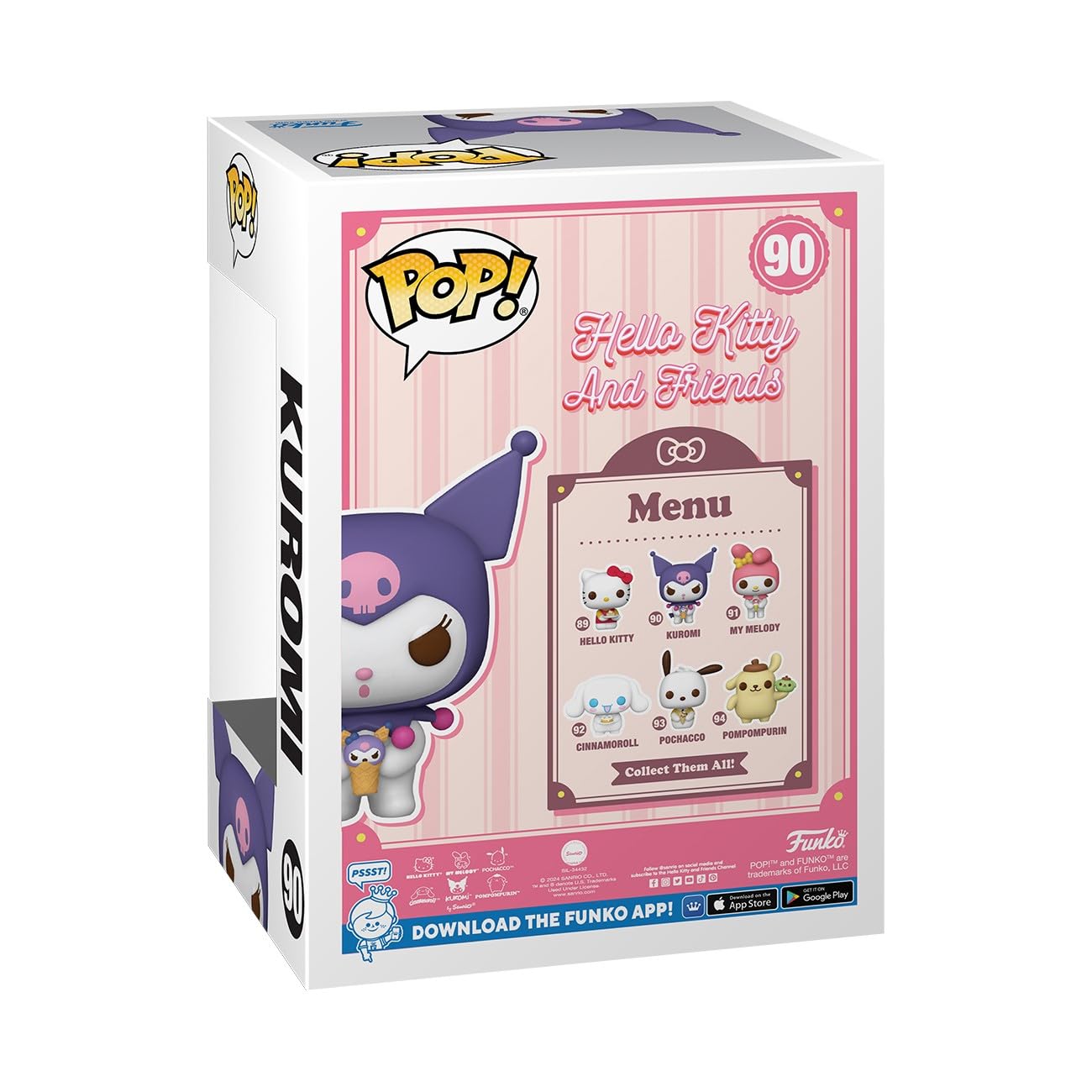 Funko Pop! Sanrio: Hk - Kuromi - Hello Kitty - Collectable Vinyl Figure - Gift Idea - Official Merchandise - For Kids & Adults -