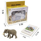 Small Montessori Animal Figures With Flash Cards, Realistic Animal Figurines Toys, Montessori Materials Homeschool Preschool Science Educational Matching Game For Toddler Kids (Zoo)